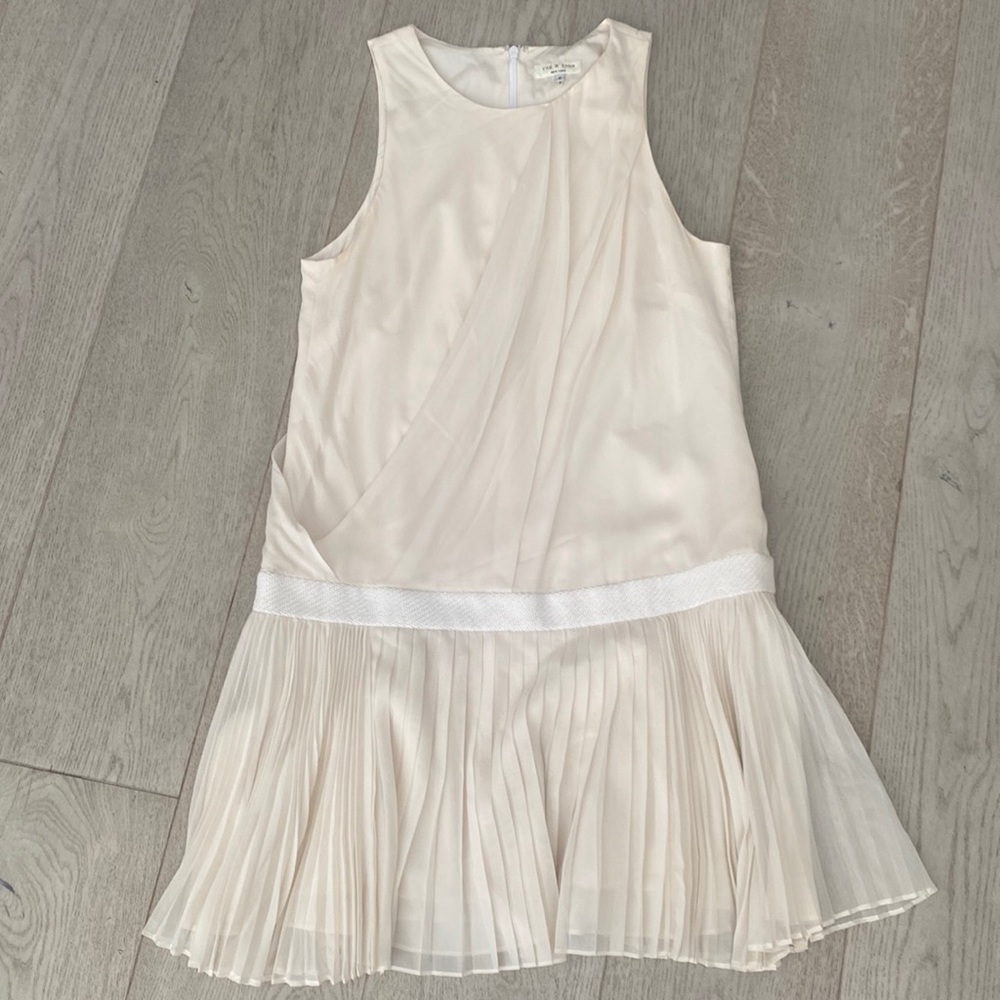 Cream drop waist dress